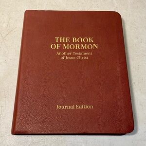 Book of Mormon - Journal Edition - Faux Leather - Chestnut Brown - Lined Margins